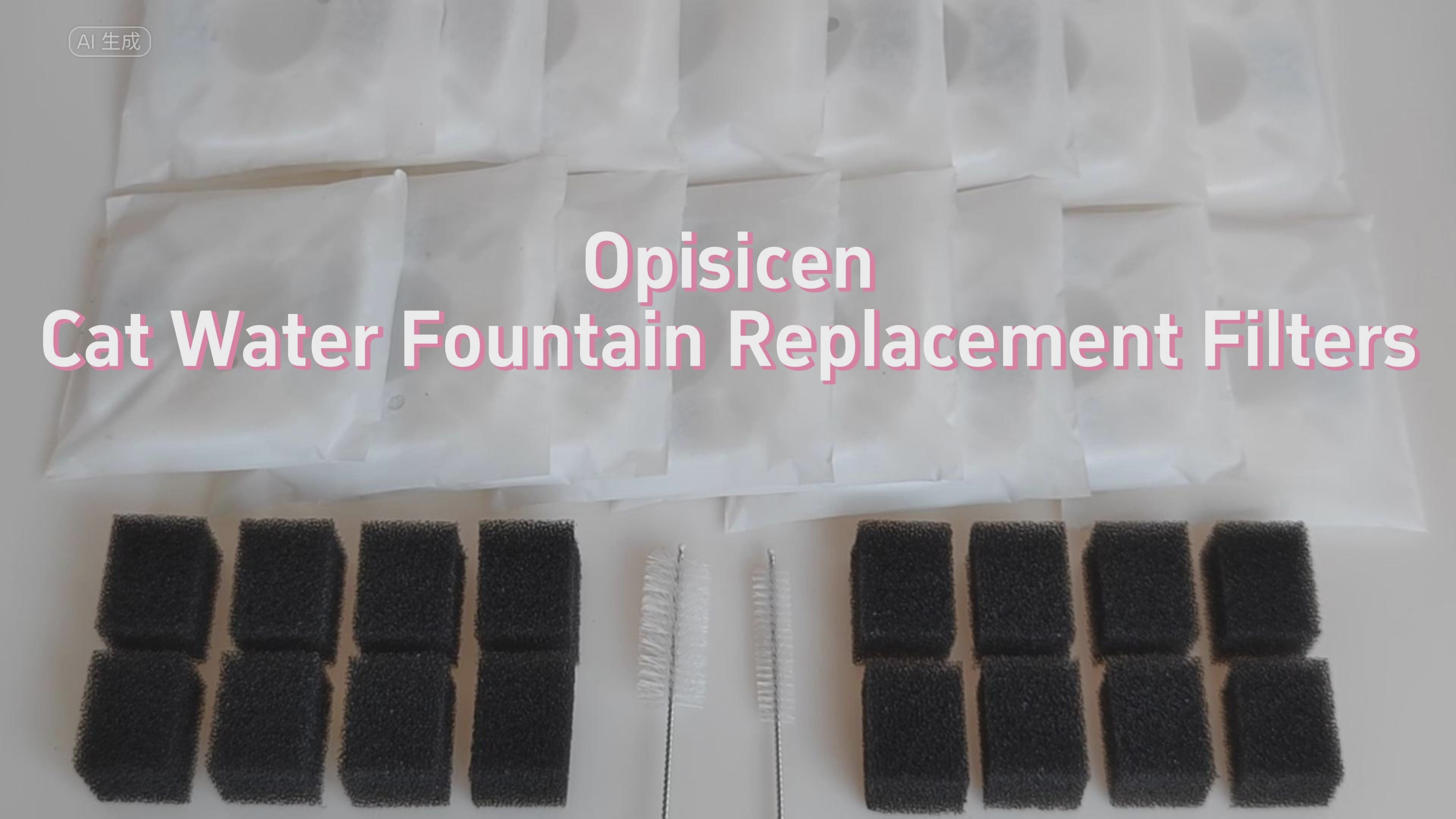 34Pcs Cat Water Fountain Replacement Filters Compatible with VEKEN